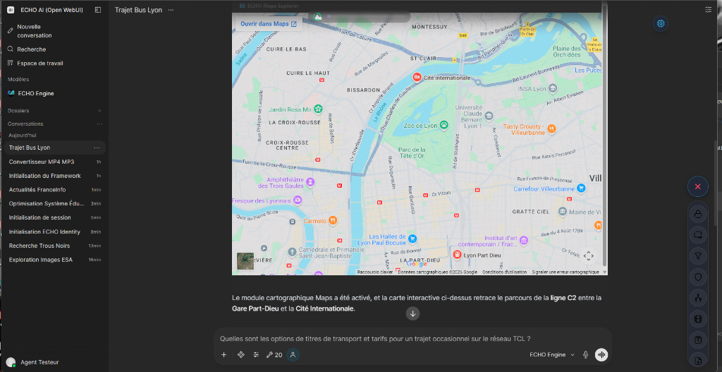 Carte Interactive ECHO Maps Explorer